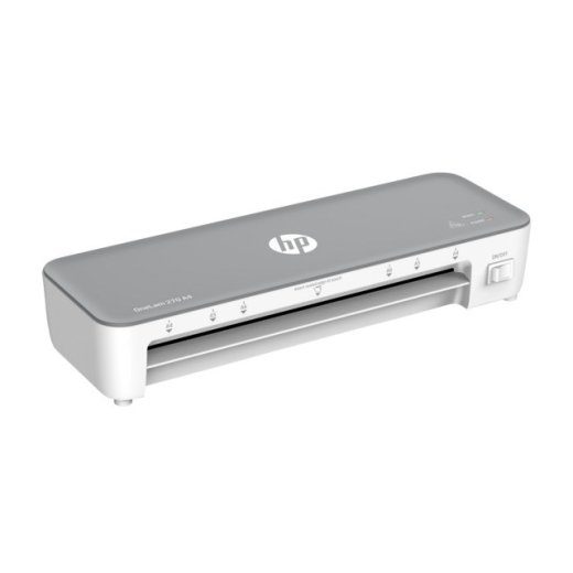 HP OneLam 270 A4 karštasis laminatorius, 5 krepšėliai: A4/80 mikrona, pilka