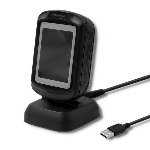 Qoltec 50864 Desktop QR & Barcode Scanner USB