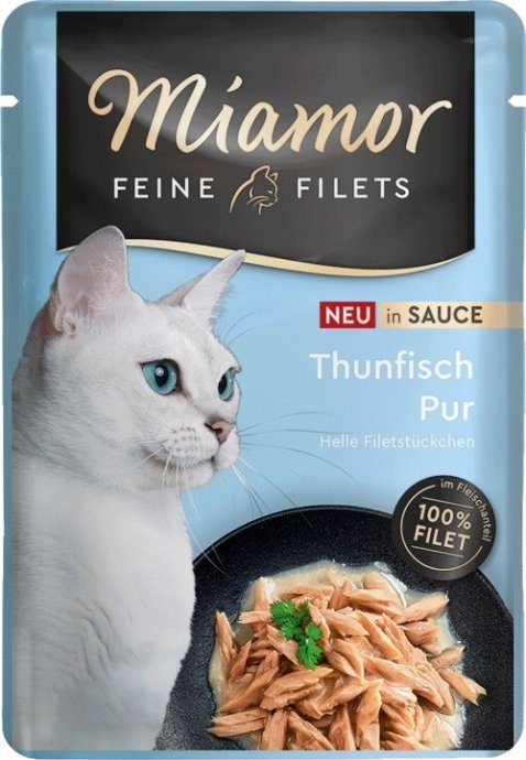 MIAMOR Fine Filets Tuna in sauce - wet cat food - 100g