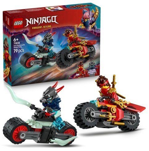 LEGO NINJAGO 71838 Kai motociklų greičio lenktynių konstruktorius