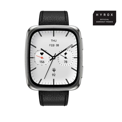 Amazfit Active 2 Square viedpulkstenis melns (W2434GL2N)