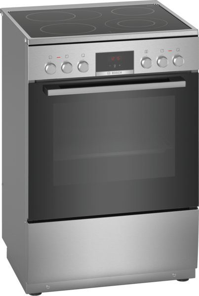 Bosch Pliit HKR39A250U Pliittüüp Vitrokeraamilised Ahitüüp Elektriline Roostvabast teras Laius 60 cm Sügavus 60 cm Elektrooniline süüte Pind LED En...