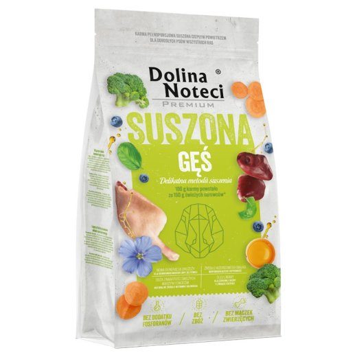 DOLINA NOTECI Premium Kuivatatud hani - kuivatatud toit koertele - 9kg