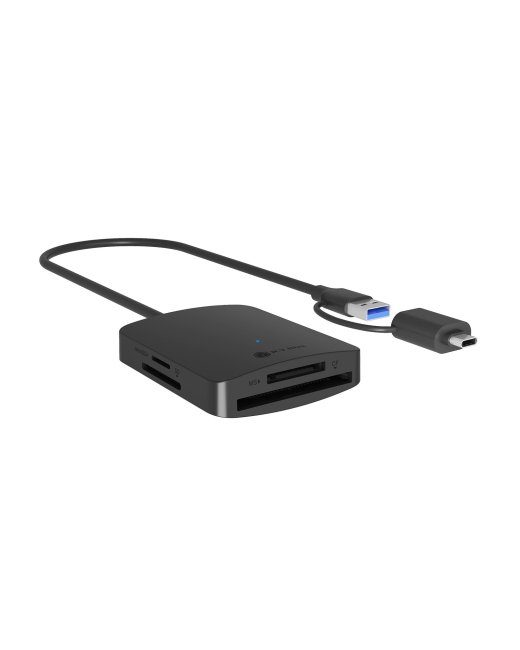 Raidsonic 4-in-1 kaardilugeja USB 3.2 Gen 1 Type-A + Type-C IB-CR302-CU3