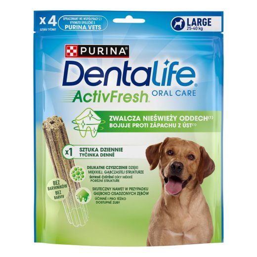 PURINA Dentalife Active Fresh Large - hambakaitsnäkk koertele - 142g
