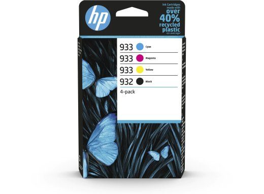 HP 932 / 6ZC71AE 4 tk värvimikro (tsüaan, magenta, kollane, must, must)