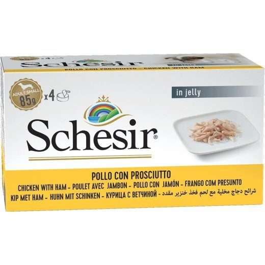 SCHESIR Kana koos kintsuga želees - märg koeratoit - 4 x 85g