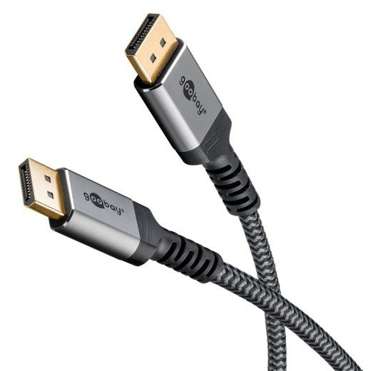Goobay DisplayPort 1.4 kaabel 8K 60Hz 3m hõbedane