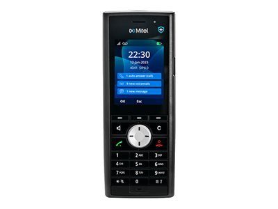 Mitel 722dt papildomas belaidis rankinis telefonas be kliento informacijos juodos spalvos