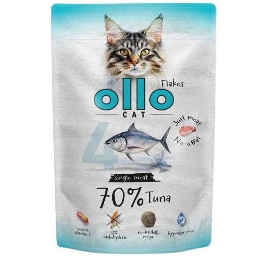Ollo Cat No. 4 Tuunamunamärk märk kassitoit - 85g