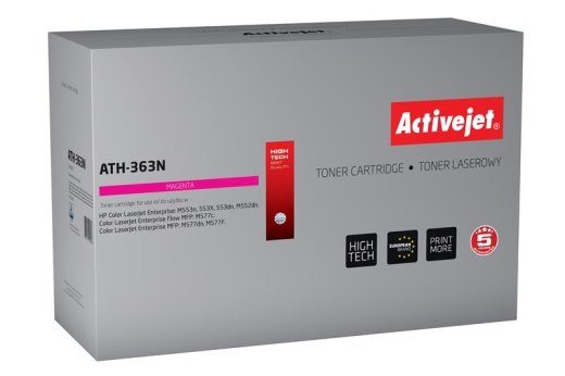 Activejet ATH-363N Toner (asendus HP 508A HP508A CF363A; Supreme; 5000 lehte; Magenta)