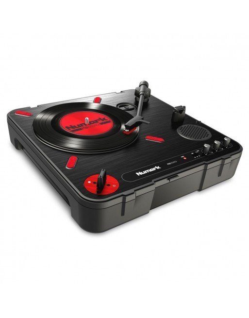 Numark PT01 Scratch - pusiau automatinis nešiojamas gramofonas su DJ scratch jungikliu