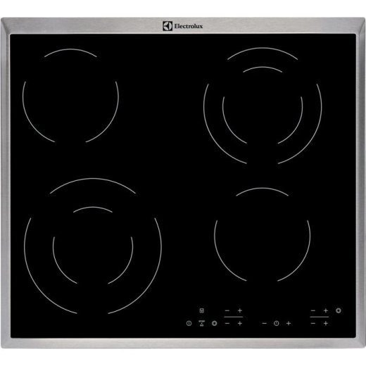 Electrolux EHF6342XOK pliidiplaat Must Sisseehitatav Keraamiline 4 tsoon(i)