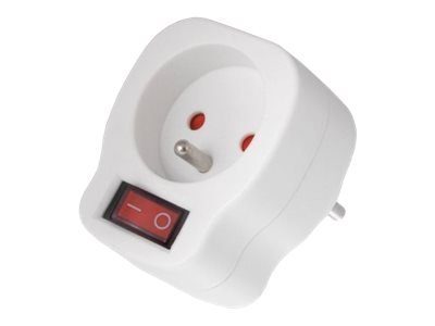 Maclean MCE13 1-Pin Surge Protector White