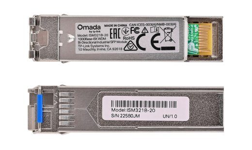 TP-Link ISM321B-20 võrgu ülekandemoodul Fiber optiline 1250 Mbit/s SFP