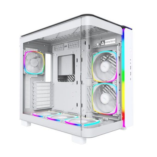 KORV MONTECH KING 95 PRO (W) MidiTower Mitte kaasas ATX MiniITX Värv Valge KING95PRO(W)