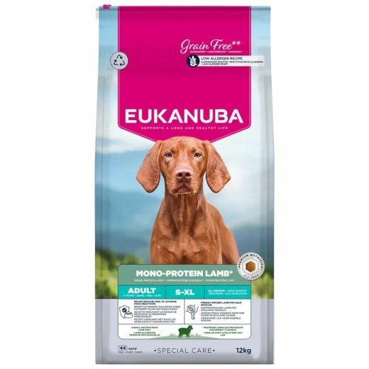 EUKANUBA Erihooldus Mono-valk täiskasvanud lamba mono - kuiv koeratoit - 12kg