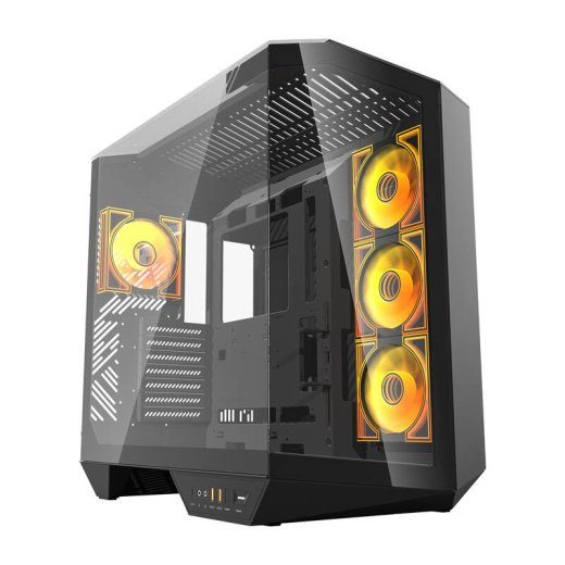 Darkflash DY470 arvutikorpuse (must) + 4 ventilaatorit