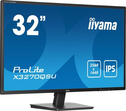 iiyama ProLite X3270QSU-B1 80 cm (31.5") Wide Quad HD LED Juodas Monitorius