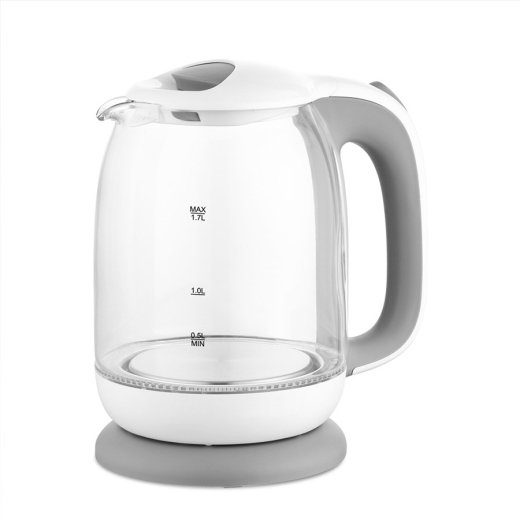Maestro MR-056-Grey Stiklinis elektrinis vandens katilas 1.7 L