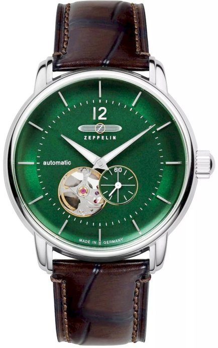 ZEPPELIN LZ120 Open Heart Automatic Meeste Kell 8166-4 / hõbedane