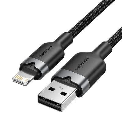 KAABEL USB2.0 LIGHTNINGINI/1M BLACK LANBF VENTION