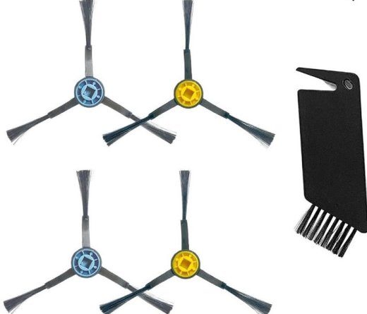 Midea Spare Parts Kit: Side Brush×4pcs, Cleaning Brush×1pc for I5C