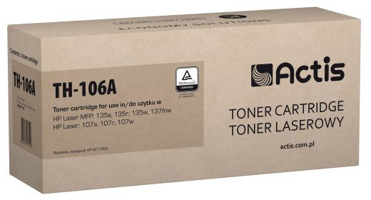 Actis TH-106A Toner (sobib HP 106A W1106A'ga; Standard; 6000 lehe; must)