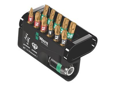 Wera Bit-Check 12 Diamond 12-tükiline kruvikeeraja otsa komplekt