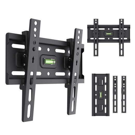 Maclean TV Hoidja / Klammer, max VESA 200x200, 13-43", kuni 45 kg, Must, kallutuskohane 2°–-10°, MC-189