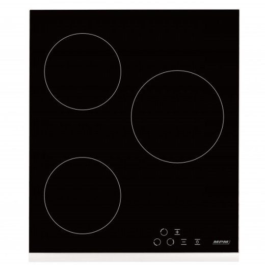 MPM-45-VCB-21 vitroseraamiline pliidiplaat, must, 45cm