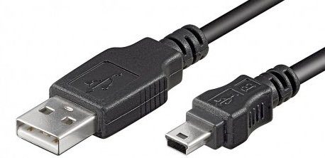 Logilink USB MINI-B 5-pin 180 Cert 1.8m USB-A to mini-USB USB A