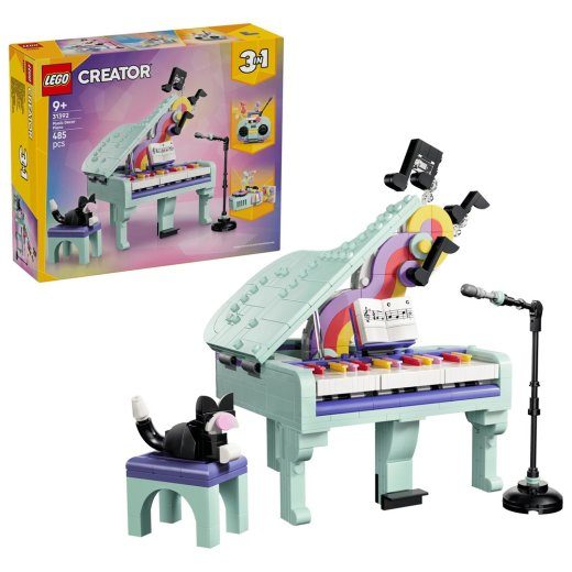 LEGO CREATOR 3 IN 1 31392 Muzikos dekoras pianinas su katė