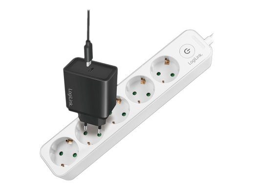 LogiLink 5-kontaktse voolujuhtmeplokki 16A valge 1,5m