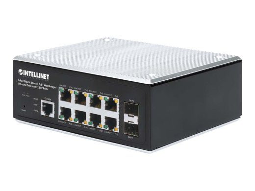 Intellinet 8-Portiline Gigabit Ethernet PoE+