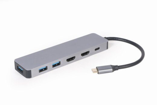 Gembird USB Type-C 3-ühes mitmikportide adapter (Hub + HDMI + PD)