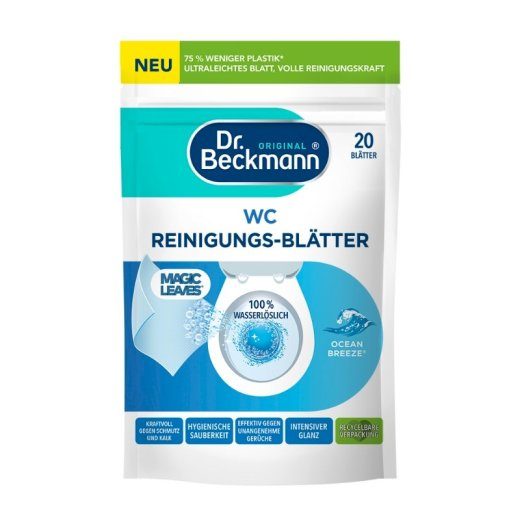 Dr. Beckmann Tualettpoti puhastuslehed geelis 20 tk