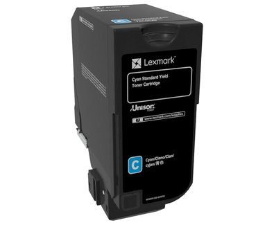 Lexmark CS72x Cyan Standard Yield Toner Cartridge Lexmark 74C0S20 CS720 Cyan Standard Yield Toner Cartridge Cartridge Cyan