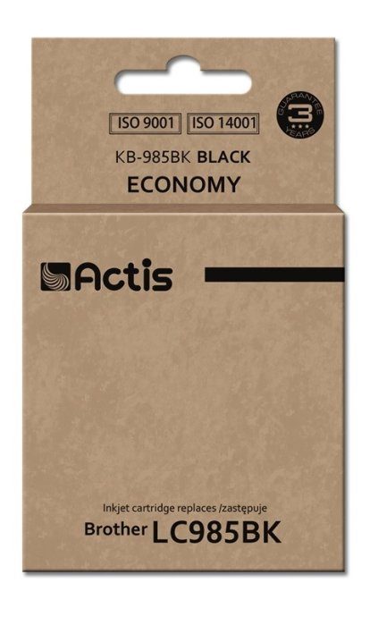 Actis KB-985Bk Tintikassett (asendus Brother LC985BK jaoks; Standard; 28,5 ml; must)