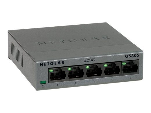 NETGEAR GS305 5-portiline Gigabit lüliti