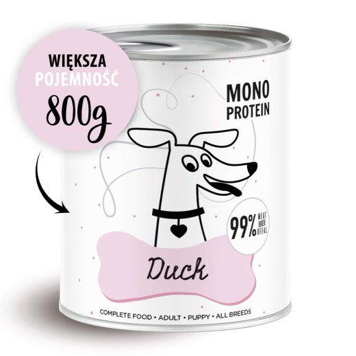 PAKA ZWIERZAKA Pepe Duck - niiske koeratoit - 800g