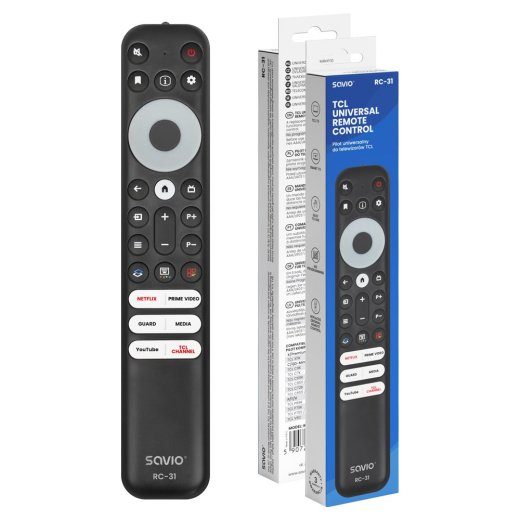 SAVO RC-31 universaalne/asendus kaugjuhtimispult TCL telerile – SMART TV