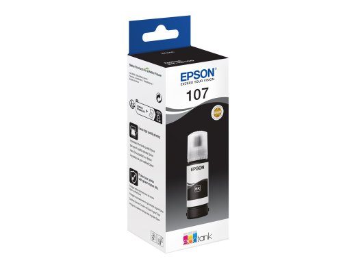 Epson EcoTank 107 must 3600 lehe inkivahe