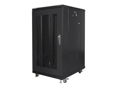 Lanberg Ruumikaapp 19" vaba seisev 22U/600x800 (tasapakk) võrduurigaga FF01-6822-23B Must