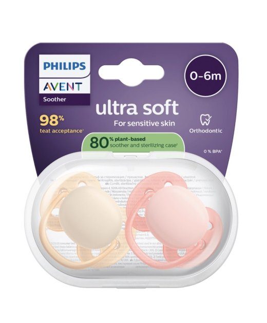 Philips Avent Ultra Soft Neutraalne Beebi tihvt 0-6m 2tk