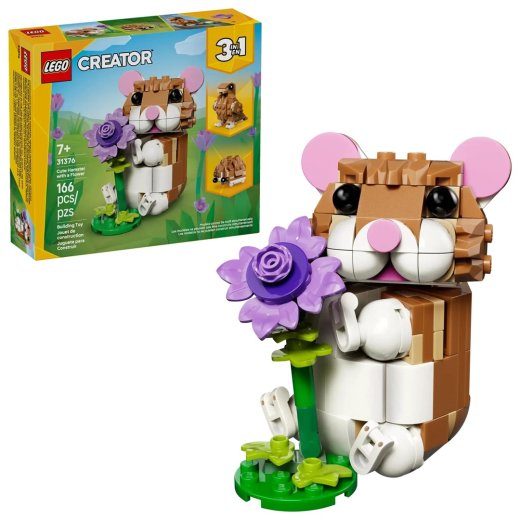 LEGO Creator 3-in-1 31376 Cute Hamster with a Flower