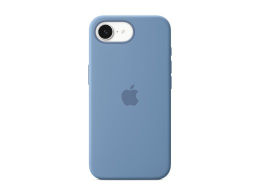 Apple iPhone 16e Silicone Case – Winter Blue Apple