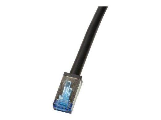LogiLink Professional CAT 6a varustatud foolium ja vasekattega (SFTP) 3m paigalduskaabel, must