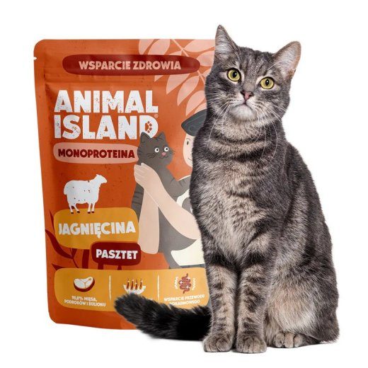 ANIMAL ISLAND Mono Lamb - niiske kassitoit - 100g