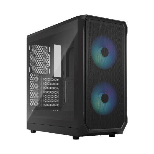 Fractal Design Focus 2 Side window Midi Tower ATX RGB Black TG Clear Tint